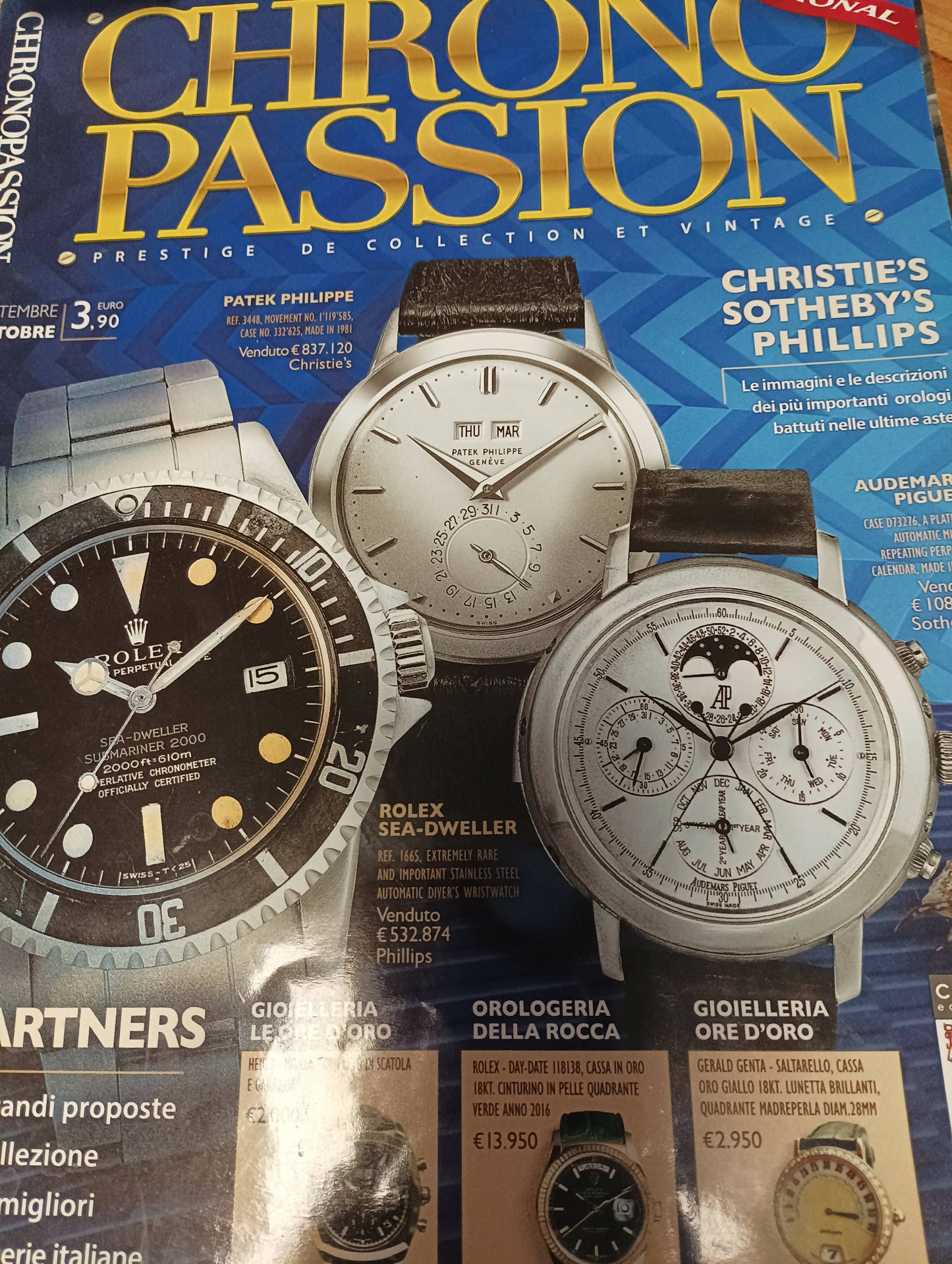 Rivista vintage orologi Chrono Passion n.5 del 2018 con 98 pagine