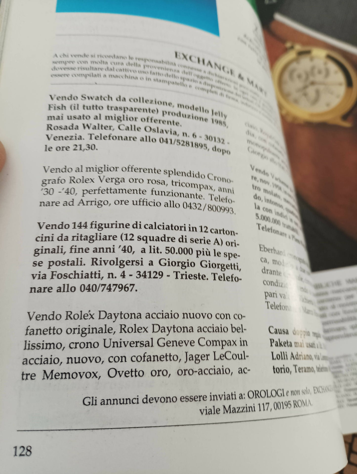 Rivista vintage anni 80,Orologi e non solo, numero 16 del Marzo 1989 16 del