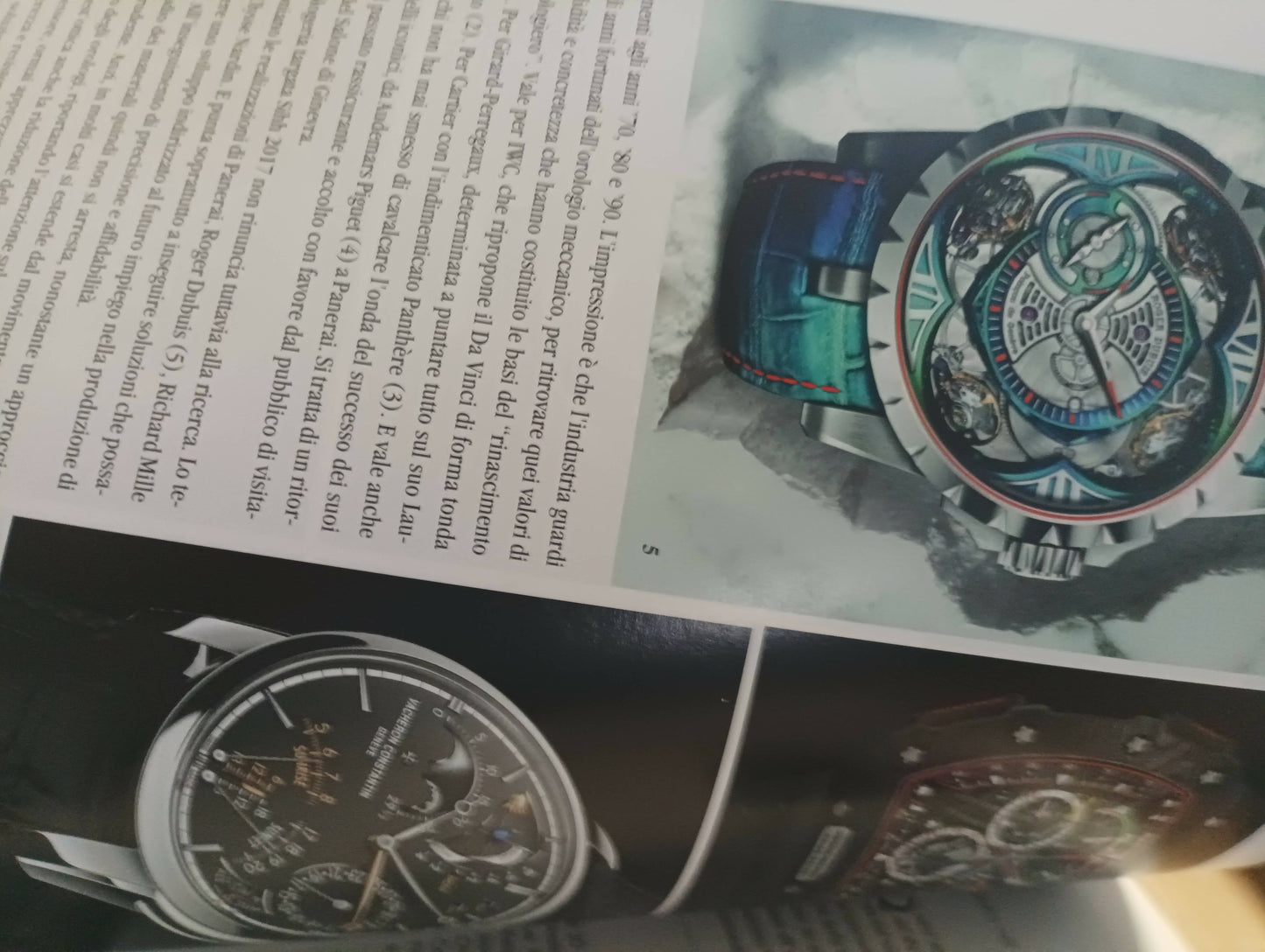 Rivista Almanacco dell'orologio,anno 2017-2018 edizione annuale di 130 pagine.