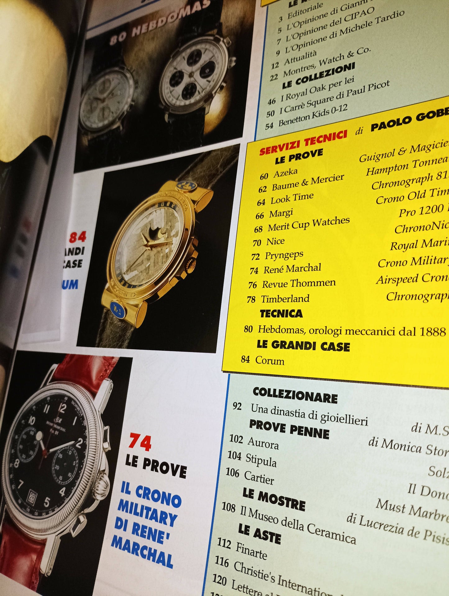 Rivista vintage orologi e non solo n.99 del sett.1996 con 160 pagine.