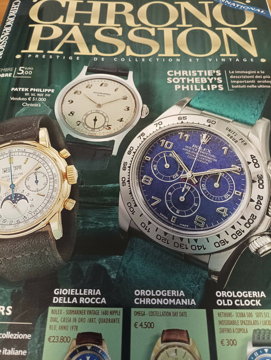 Rivista vintage Chrono Passion n 5 del settembre e Ottobre 2020 con 98 pagine.