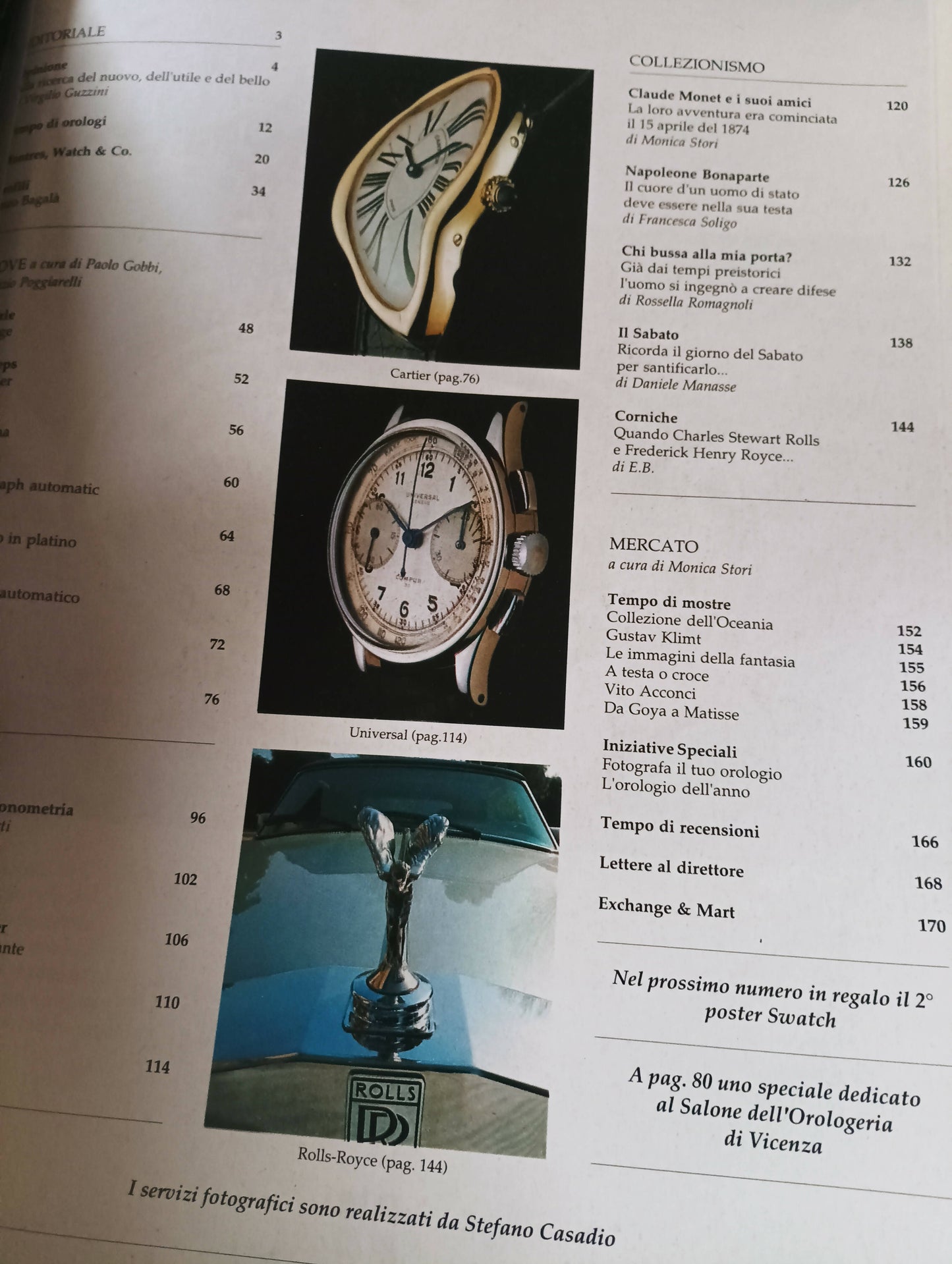 Rivista vintage orologi e non solo numero 50 del Marzo 1992 con 176 pagine.