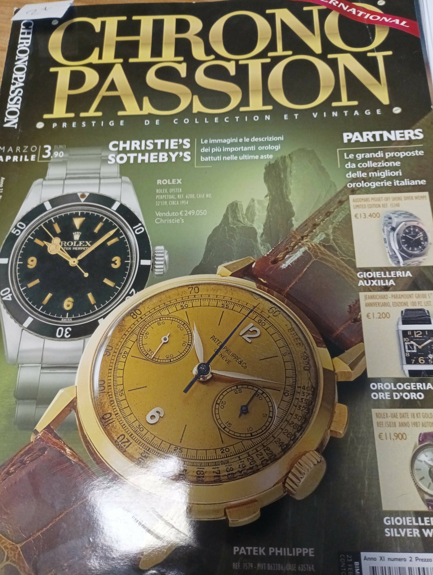 Rivista vintage orologi Chrono Passion n 2 del febbraio 2018