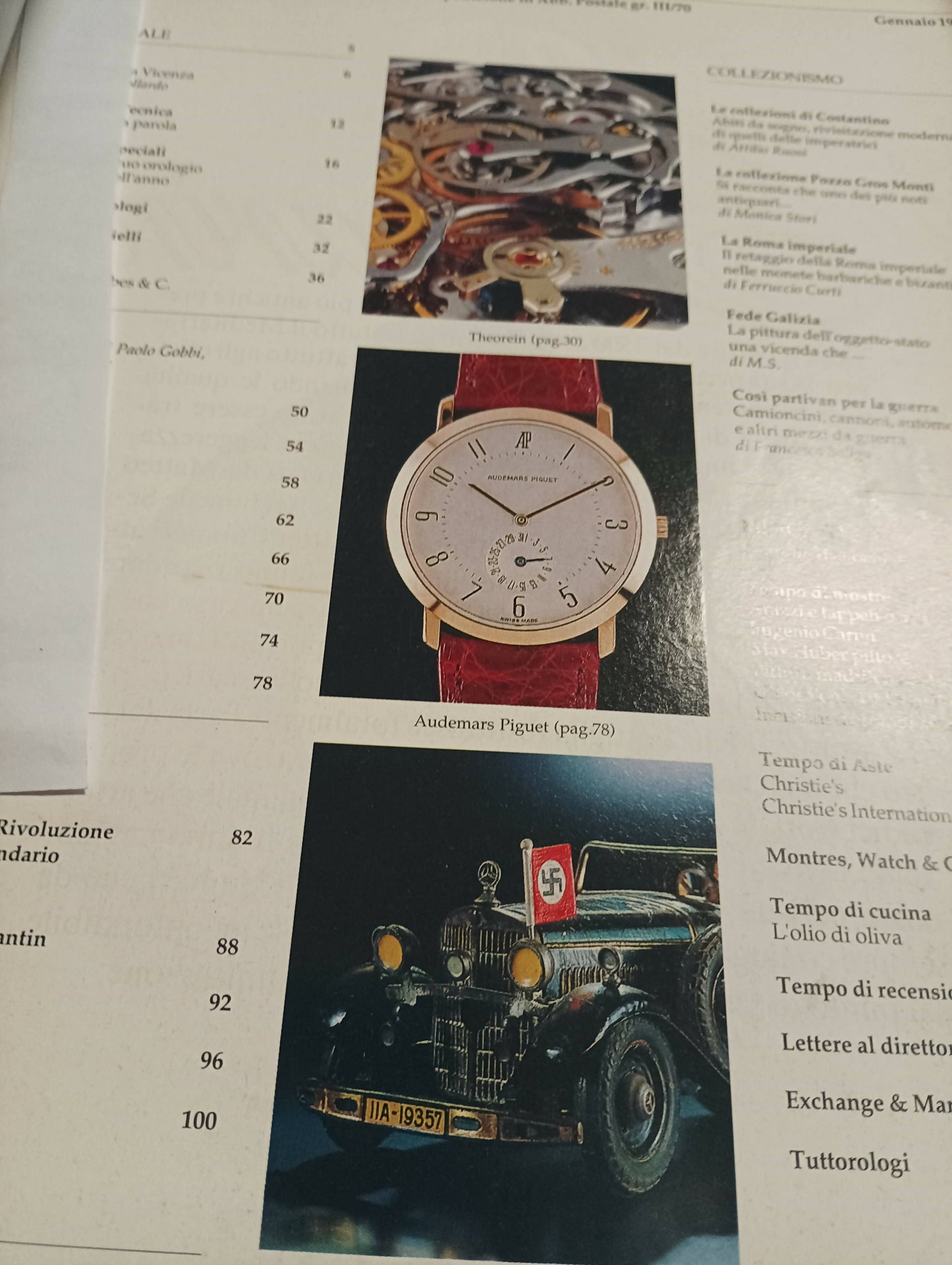 Rivista vintage orologi e non solo numero 48 del gennaio 1992 con 192 pagine.