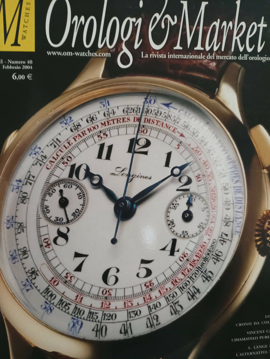 Rivista vintage orologi e market numero 40 del febbraio 2004 con 112 pagine.