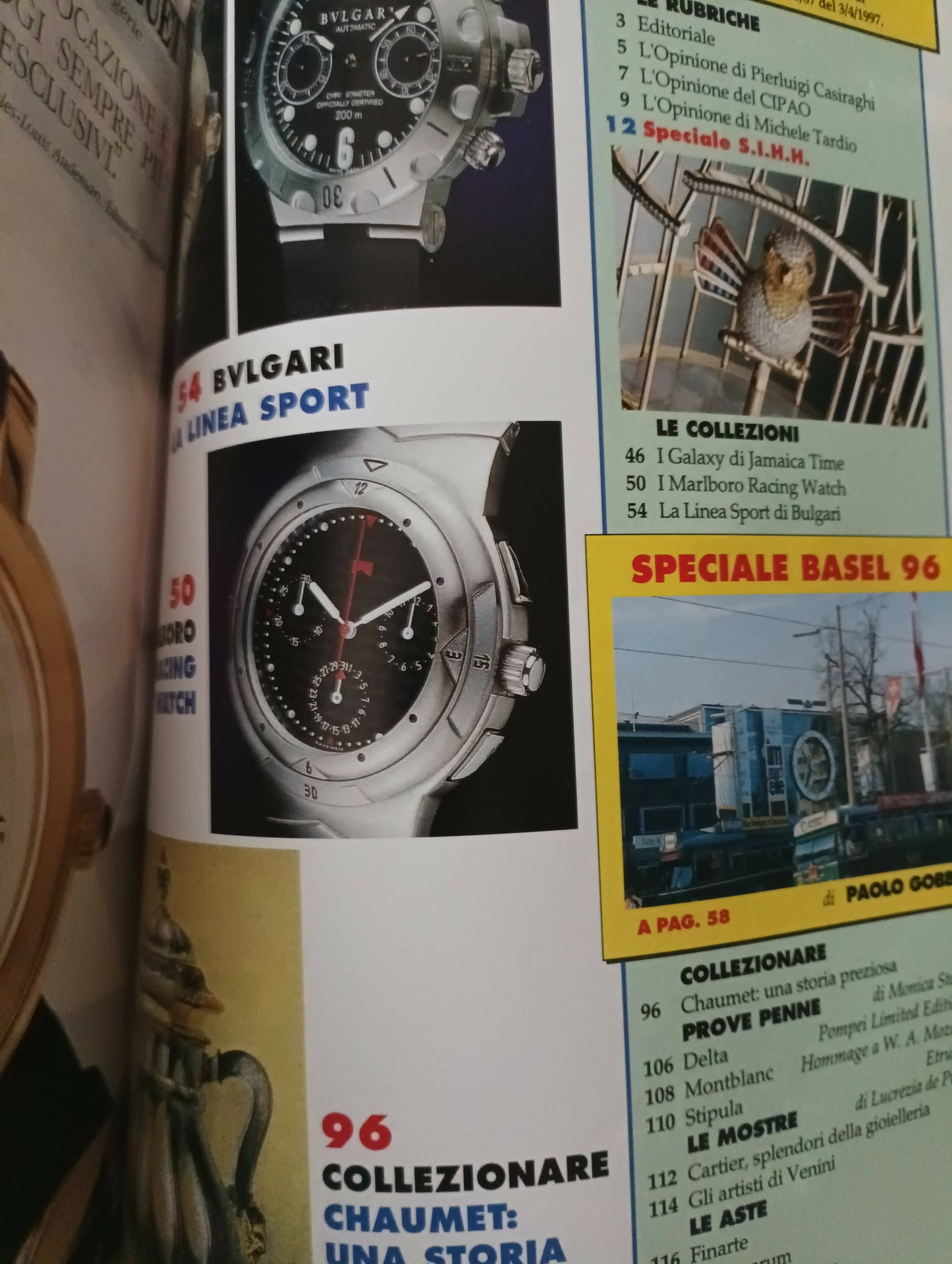 Rivista vintage orologi e non solo numero 96 del maggio 1996 con 160 pagine.