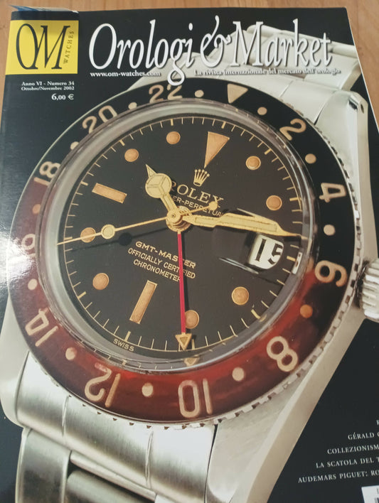 Rivista vintage orologi e market n.34 del ottobre e novembre 2022 con 120 pagine.