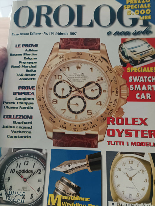 Rivista vintage orologi e non solo numero 103 del febbraio 1997 con 160 pagine.